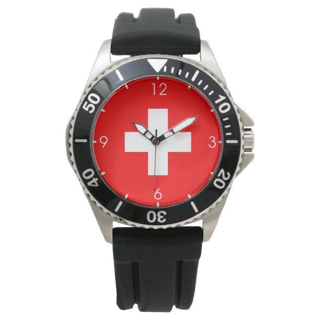 Reloj De Pulsera Bandera suiza (Suiza) (Anverso)