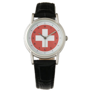 Reloj De Pulsera Bandera suiza Watch