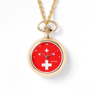 Reloj De Pulsera Bandera suiza y patriota/deporte de moda de Suiza