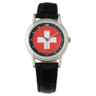 Reloj De Pulsera Bandera suiza y patriotas de moda/deportes suizos