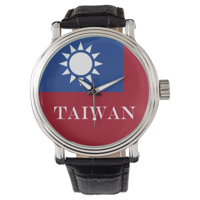Reloj De Pulsera Bandera taiwanesa (Anverso)