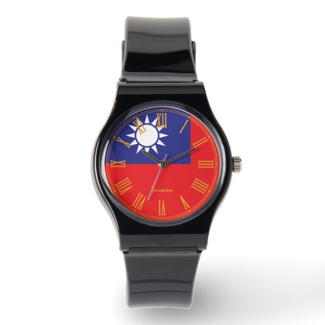 Reloj De Pulsera Bandera taiwanesa, patriotas, moda taiwanesa (Anverso)