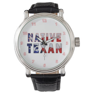 Reloj De Pulsera Bandera texana nativa