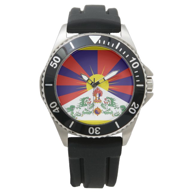 Reloj De Pulsera Bandera tibetana (Anverso)