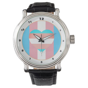 Reloj De Pulsera Bandera transgénero y bandera del Orgullo / bander