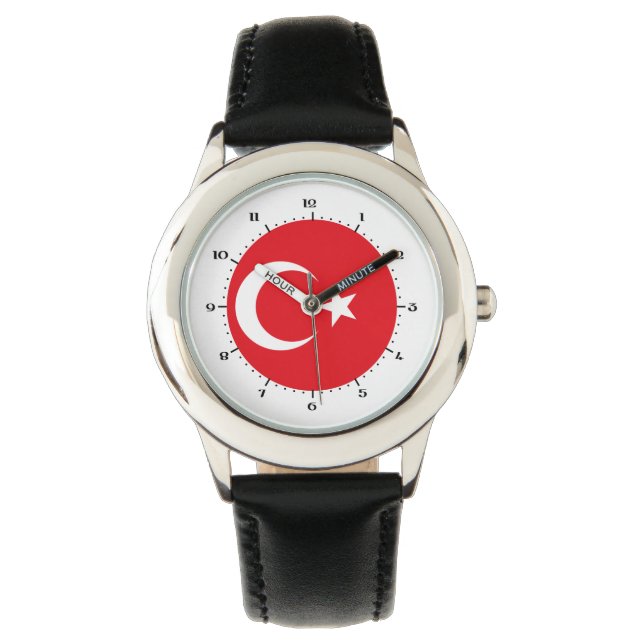 Reloj De Pulsera Bandera turca (Anverso)