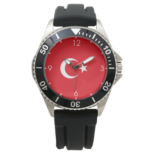 Reloj De Pulsera Bandera turca (Turquía) (Anverso)