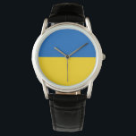 Reloj De Pulsera Bandera ucraniana patriótica<br><div class="desc">Productos de bandera de Ucrania para patriotas ucranianos.</div>