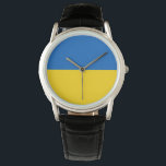 Reloj De Pulsera Bandera ucraniana patriótica<br><div class="desc">Productos de bandera de Ucrania para patriotas ucranianos.</div>