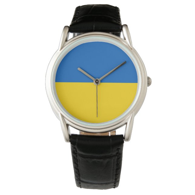 Reloj De Pulsera Bandera ucraniana patriótica (Anverso)