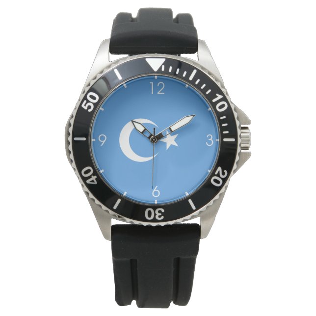Reloj De Pulsera Bandera uigur del este de Turkmenistán (uigur) (Anverso)