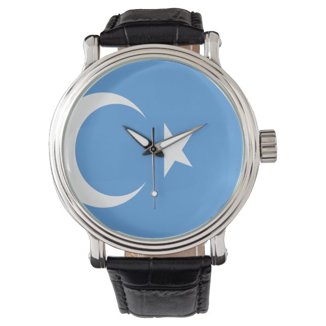 Reloj De Pulsera Bandera uigur del Turkestán oriental (Anverso)