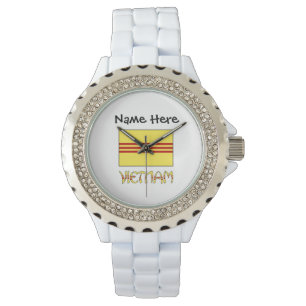 Reloj De Pulsera Bandera vietnamita de Vietnam del Sur Personalizac