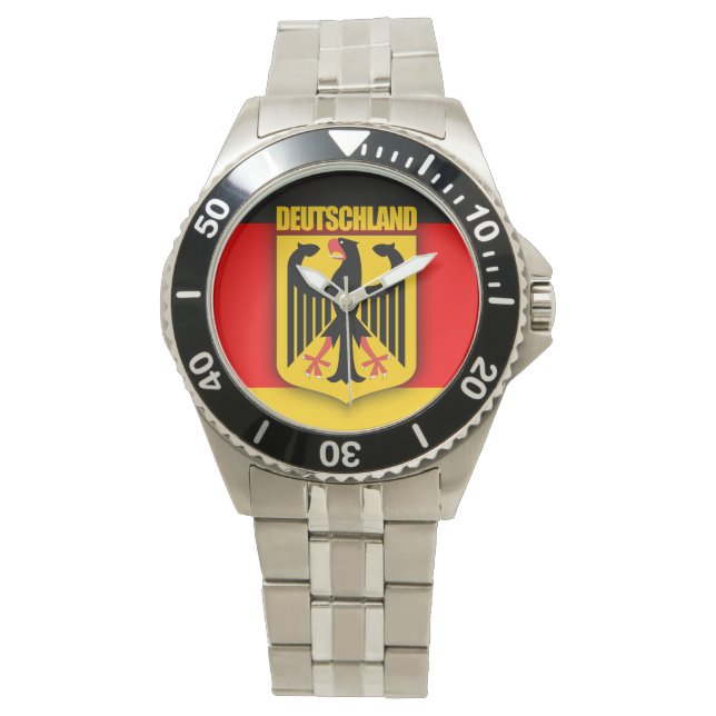 Reloj De Pulsera Bandera y escudo de armas de Alemania (Anverso)