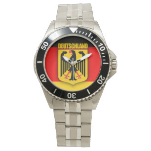 Reloj De Pulsera Bandera y escudo de armas de Deutschland