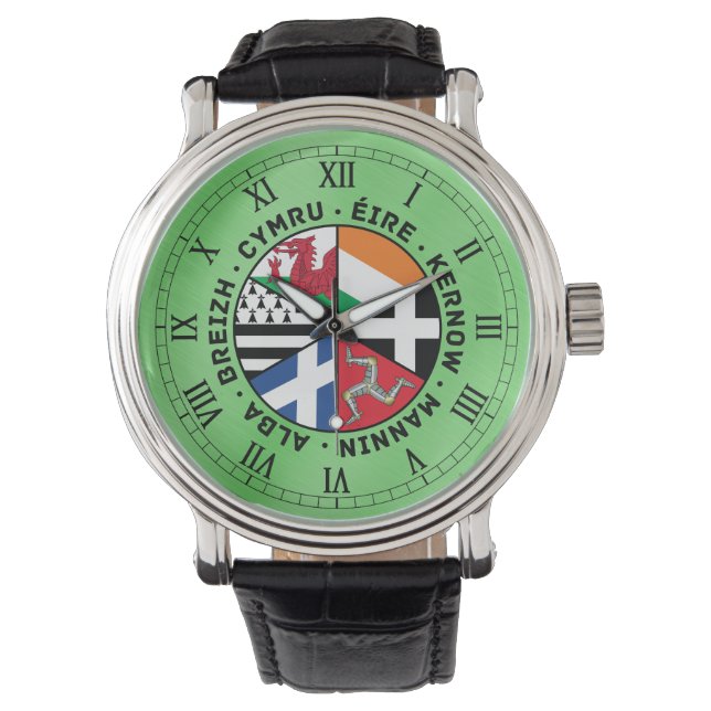 Reloj De Pulsera Banderas de las naciones celtas (Anverso)