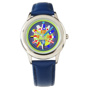 Reloj De Pulsera Banderas de señalización marina Port Richman Vela