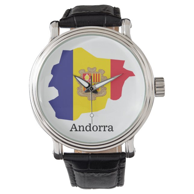 Reloj De Pulsera Banderas y países Andorra (Anverso)