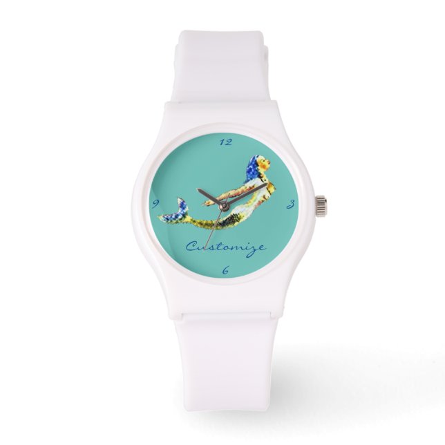 Reloj De Pulsera Bañera de sirena Thunder_Cove Azul (Anverso)
