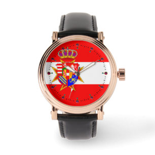Reloj De Pulsera Banner blanco rojo Gran Ducado de la Toscana
