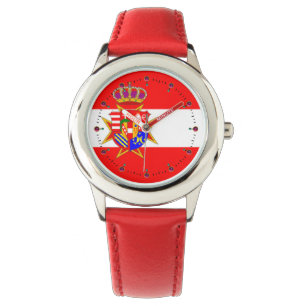 Reloj De Pulsera Banner blanco rojo Gran Ducado de la Toscana
