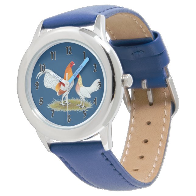 Reloj De Pulsera Bantam, juego inglés antiguo: Red Pyle (Angular)