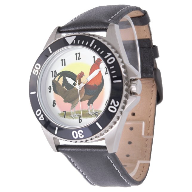 Reloj De Pulsera Bantam, juego inglés antiguo: Rojo BB (Angular)