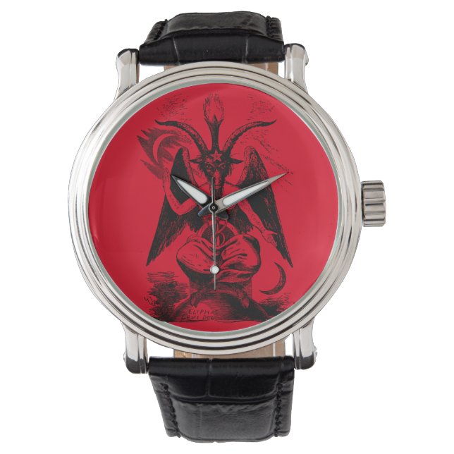 Reloj De Pulsera Baphomet - black print (Anverso)