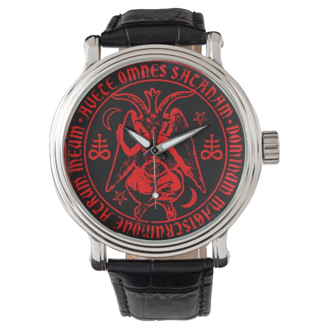 Reloj De Pulsera Baphomet satánico (Anverso)