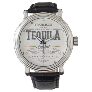 Reloj De Pulsera Bar de Tequila Mexicano personalizado con licor vi