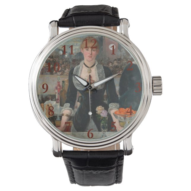 Reloj De Pulsera Bar en el Folies-Bergère Edouard Manet (Anverso)