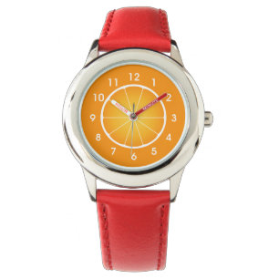 Reloj De Pulsera Baraja de fruta Naranja de Guay Juicy con números