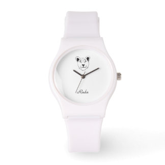 Reloj De Pulsera Barbary Lioness Sporty White Silicon Watch