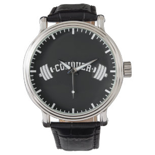 Reloj De Pulsera Barbell, CONQUISTA - Gimnasio Inspirador de Halter