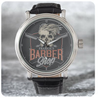 Barbería personalizada Hipster Skull y Razors