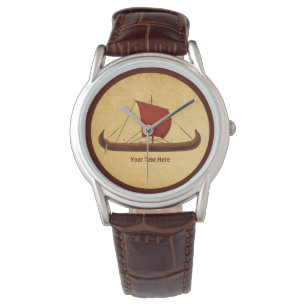 Reloj De Pulsera Barco de Viaje de Navegación Roja II