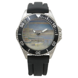 Reloj De Pulsera Barcos en aterrizaje (Paisaje de Nueva Inglaterra)