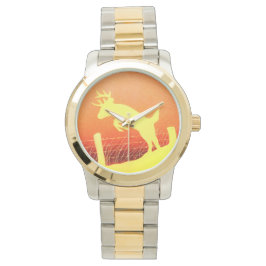Reloj De Pulsera Barrera de saltos de ciervos Whitetail