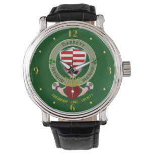 Reloj De Pulsera Barrett Irish Shield y Claddagh Personalizados