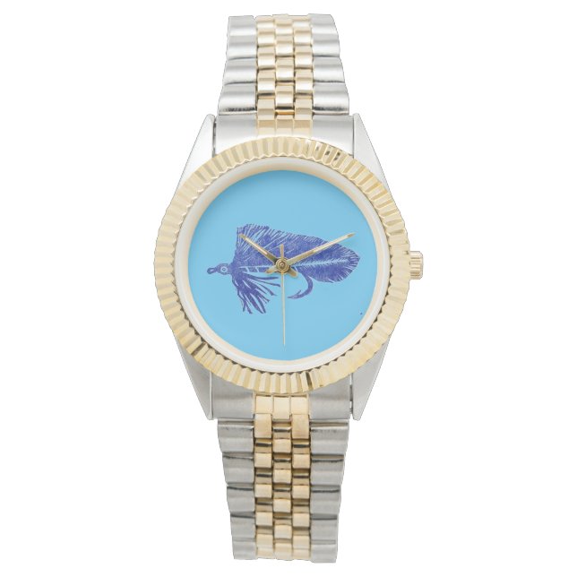 Reloj De Pulsera Barrido azul de Matuka para el amarre y la pesca c (Anverso)