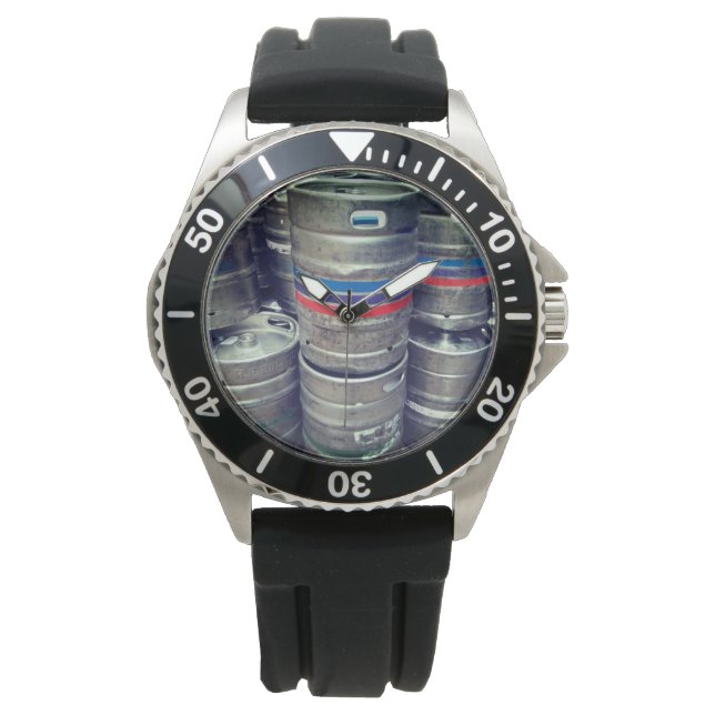Reloj De Pulsera Barriles de cerveza (Anverso)