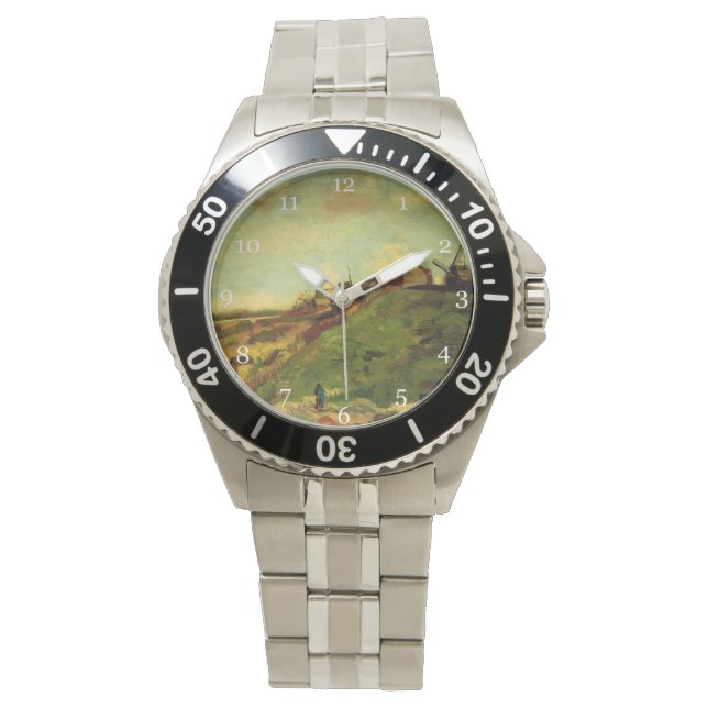 Reloj De Pulsera Barrio de Montmartre, los Mills de Van Gogh. (Anverso)