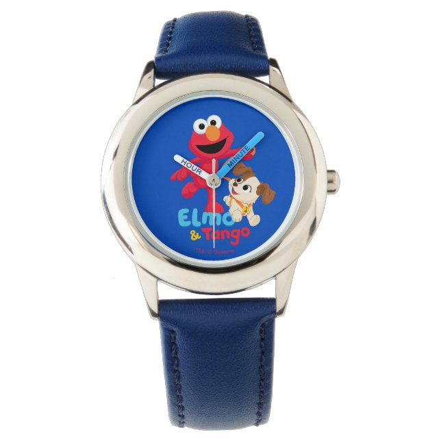 Reloj De Pulsera Barrio Sésamo | Ejecución de Elmo y Tango (Anverso)