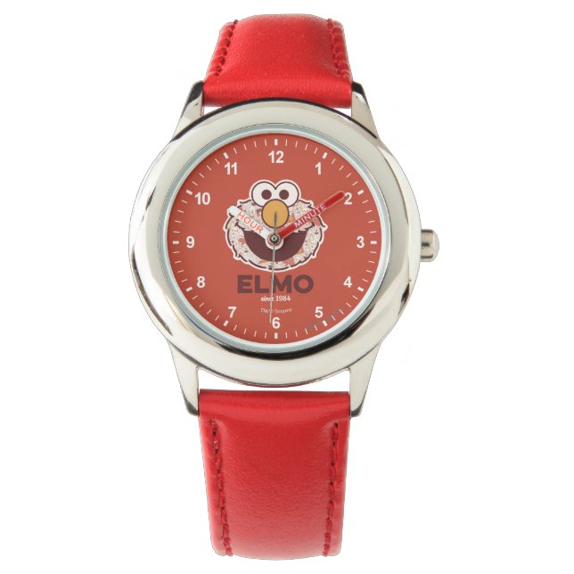 Reloj De Pulsera Barrio Sésamo | Elmo Desde 1984 (Anverso)