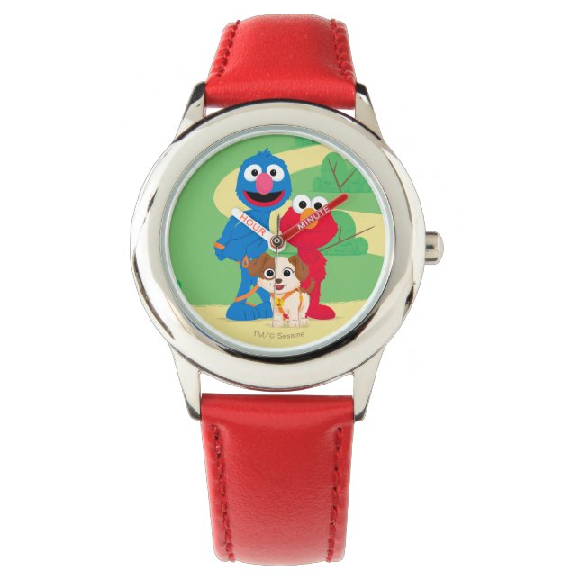 Reloj De Pulsera Barrio Sésamo | Tango con Grover y Elmo (Anverso)