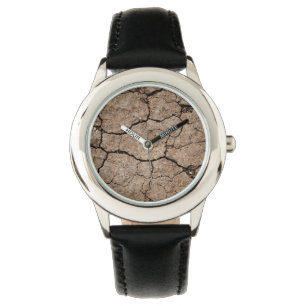 Reloj De Pulsera Barro seco y agrietado