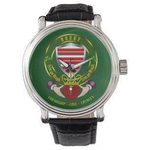 Reloj De Pulsera Barry Irish Shield y Claddagh Watch
