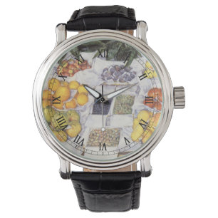 Reloj De Pulsera Base de frutas de Gustave Caillebotte, arte vintag