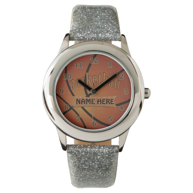 Reloj De Pulsera BASKETBALL WATCH, regalos personalizados de balonc (Anverso)
