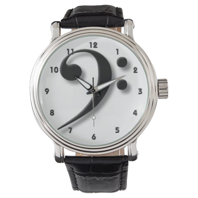 Reloj De Pulsera Bass Clef Watch de Leslie Harlow (Anverso)
